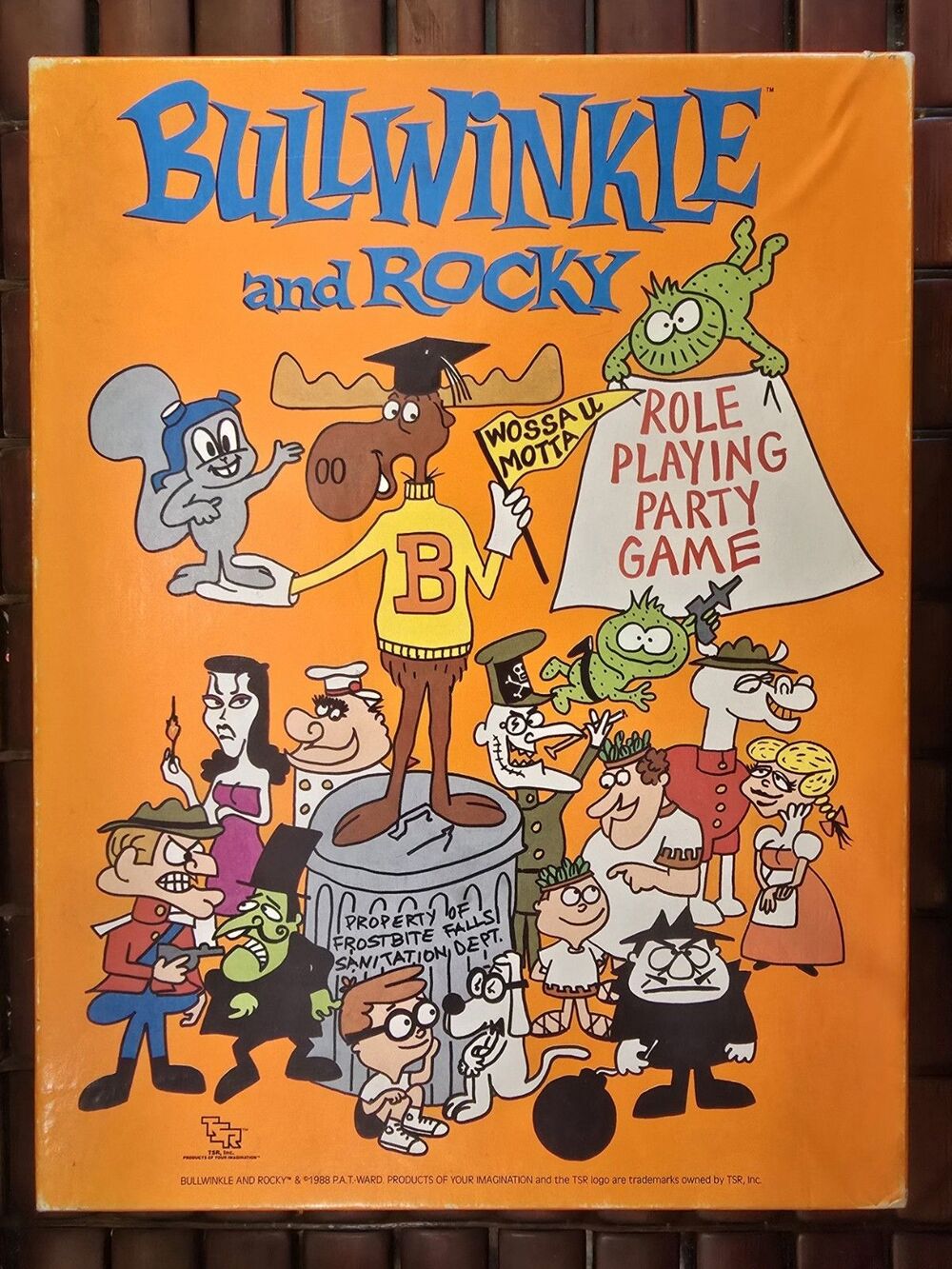 Vintage 1988 Bullwinkle & Rocky Role Playing Party Game TSR 100% Complete